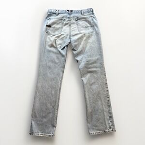 Ariat Rebar M4 Relaxed Boot Cut Jeans Mens 34x33 Blue Denim Work Pants Cowboy